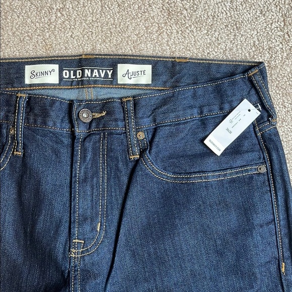 Old Navy Blue Skinny Jeans Classic Denim (Size 36x36) - Picture 3 of 4